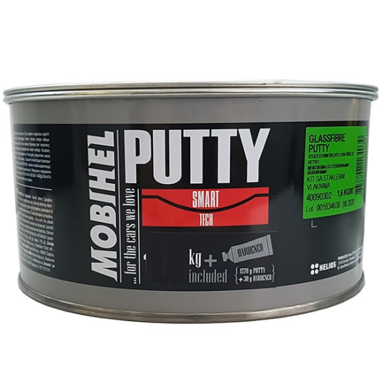Mobihel ПЕ шпаклівка GLASSFIBER зі скловолокном 0,5 кг