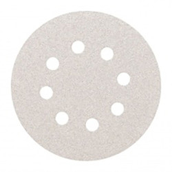 Круг шлифовальный Smirdex 510 White Line абразивный, для сухой шлифовки, диаметр 125мм, 8 отверстий, Р=120