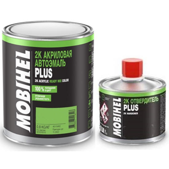 Автоемаль 2К акрилова 403 Монте-Карло Mobihel двокомпонентна 0,8 кг + затверджувач PLUS 0,14 кг