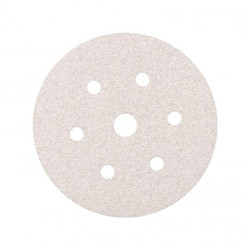 Коло шліфувальне Smirdex 510 White Line абразивне, для сухого шліфування, діаметр 150 мм, 7 отворів, Р=180