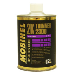 Розріджувач повільний 2300 - для 2К матеріалів (бл.10%) Mobihel 0,5л