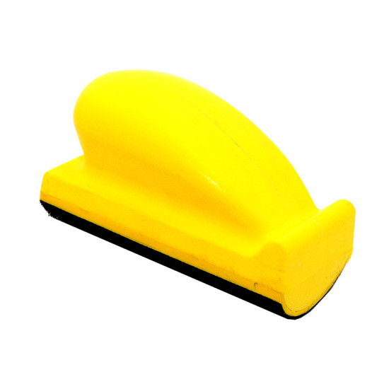 Платформа для ручной шлифовки под полосу velcro, прямоугольная выпуклая 70х123мм