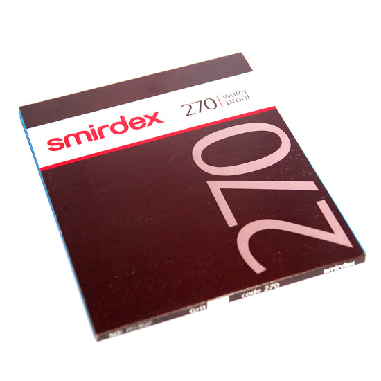 Водостійкий папір наждачний Smirdex 270 230*280 мм, Р=80