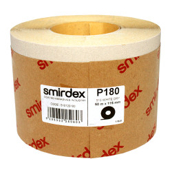 Наждачний папір Smirdex 510 White Line рулон білий 116ммх25м (50 м), Р=180